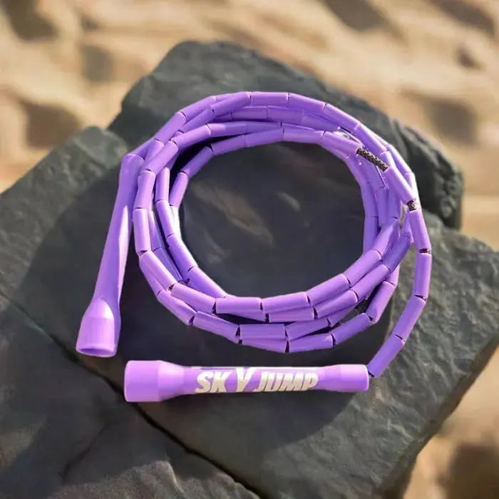 1000-K - Corde à sauter perlée mauve Skyjump