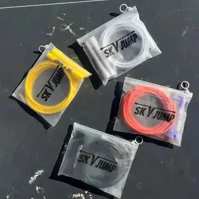 Corde à sauter PVC "Golden Spark" – Poignées incassables, Jaune Skyjump