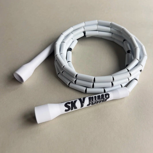 Corde à sauter perlée blanche Sky Frost – corde freestyle Sky Jump