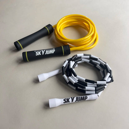 Pack corde à sauter — Duo (lestée + PVC ou perlée) Skyjump