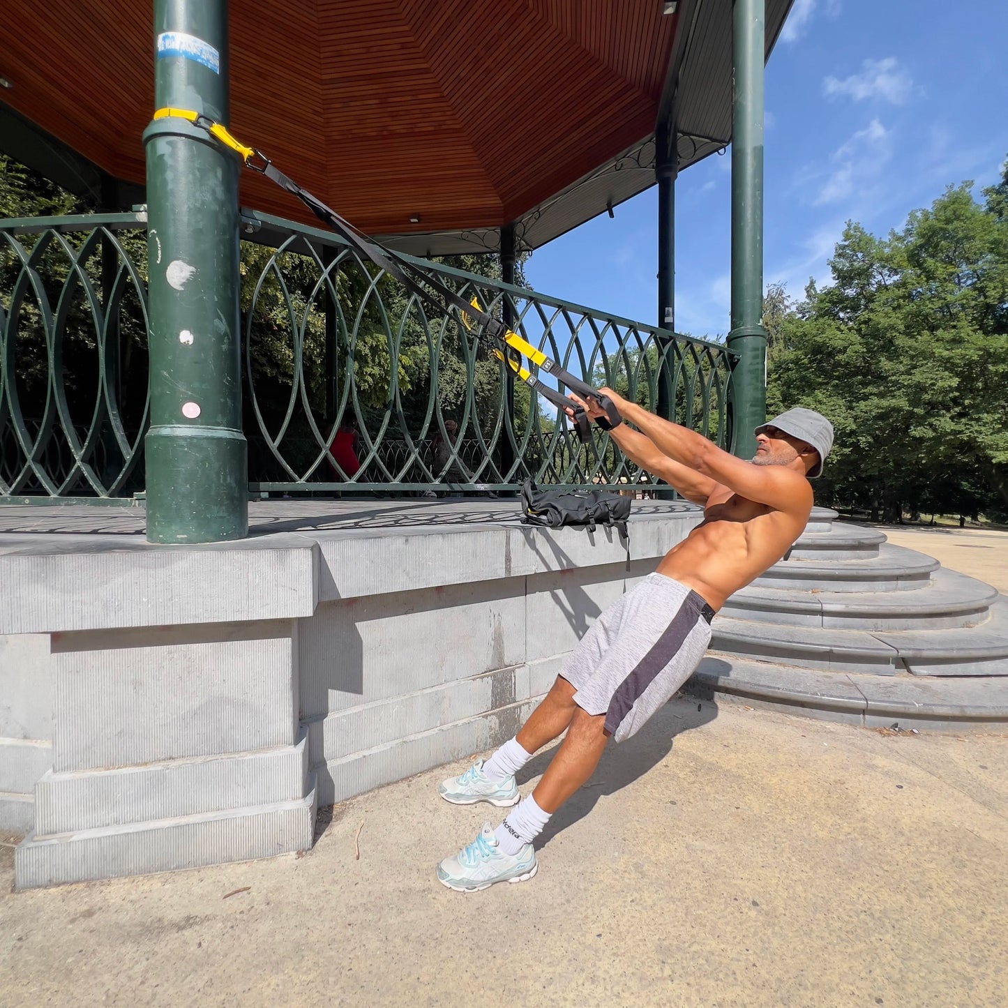 Sangles de suspension type TRX – Réglables 400 kg Sans marque