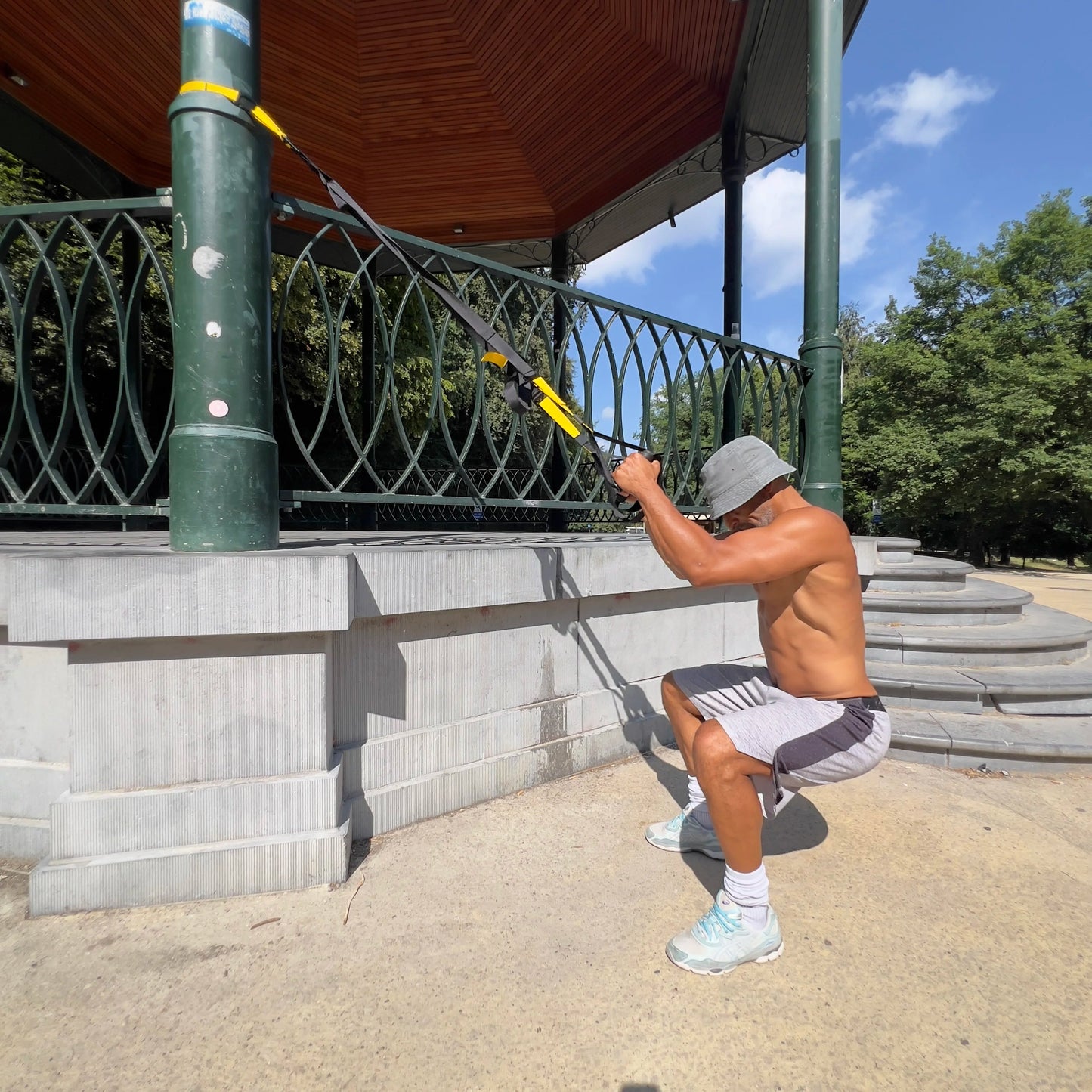 Sangles de suspension type TRX – Réglables 400 kg Sans marque