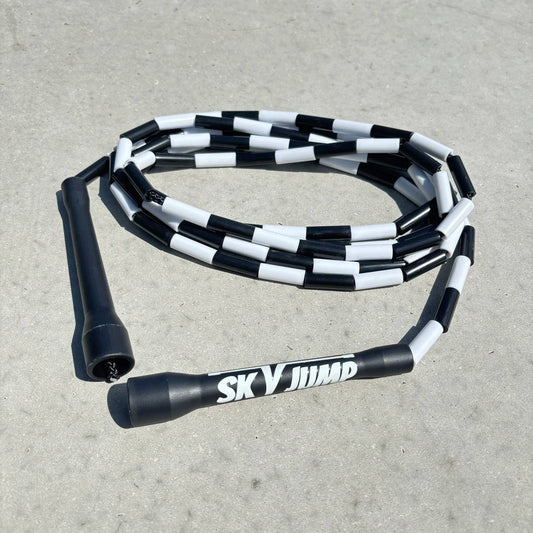 Corde à sauter perlée Damier – Poignées incassables & légère - Skyjump Sky Jump