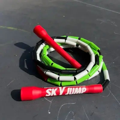 Corde à sauter perlée Réslience 🇵🇸 – Poignées incassables, Freestyle Sky Jump